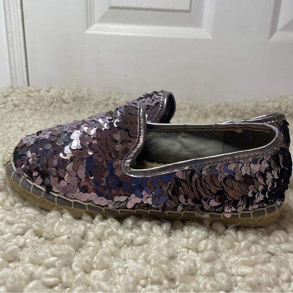 Tory Burch Purple Sequin Glitter Espadrilles 6 - Picture 6 of 10